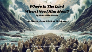 Where Is The Lord When I Need Him Most